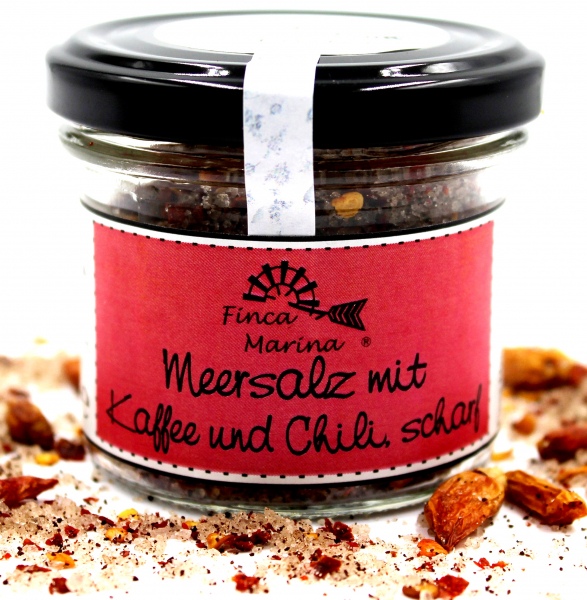 Kaffeesalz mit Chili, scharf